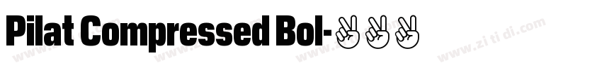 Pilat Compressed Bol字体转换